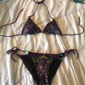 Purple Victoria’s Secret string bikini